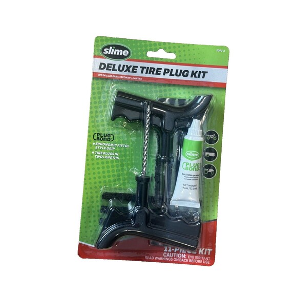 SLIME Other - Slime Deluxe Tire Plug Kit 2040-A 11 Piece Ergonomic Pistol Grip Repair NEW
